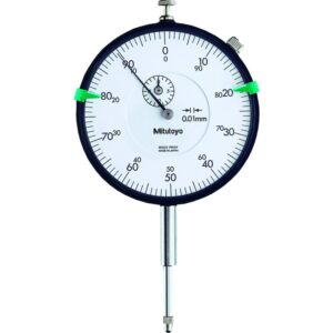 Đồng Hồ So Cơ Khí Mặt Lớn Lug Back 20mm, 0,01mm Mitutoyo 3050S