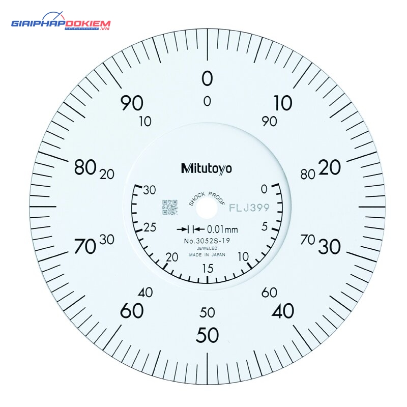 Đồng Hồ So Cơ Khí Mặt Lớn, Dial Indicator, Lug Back 30mm, 0,01mm, Shockp., Coax. Rev. Count Mitutoyo 3052S-19 8 Đồng Hồ So Cơ Khí Mặt Lớn, Dial Indicator, Lug Back 30mm, 0,01mm, Shockp., Coax. Rev. Count Mitutoyo 3052S-19