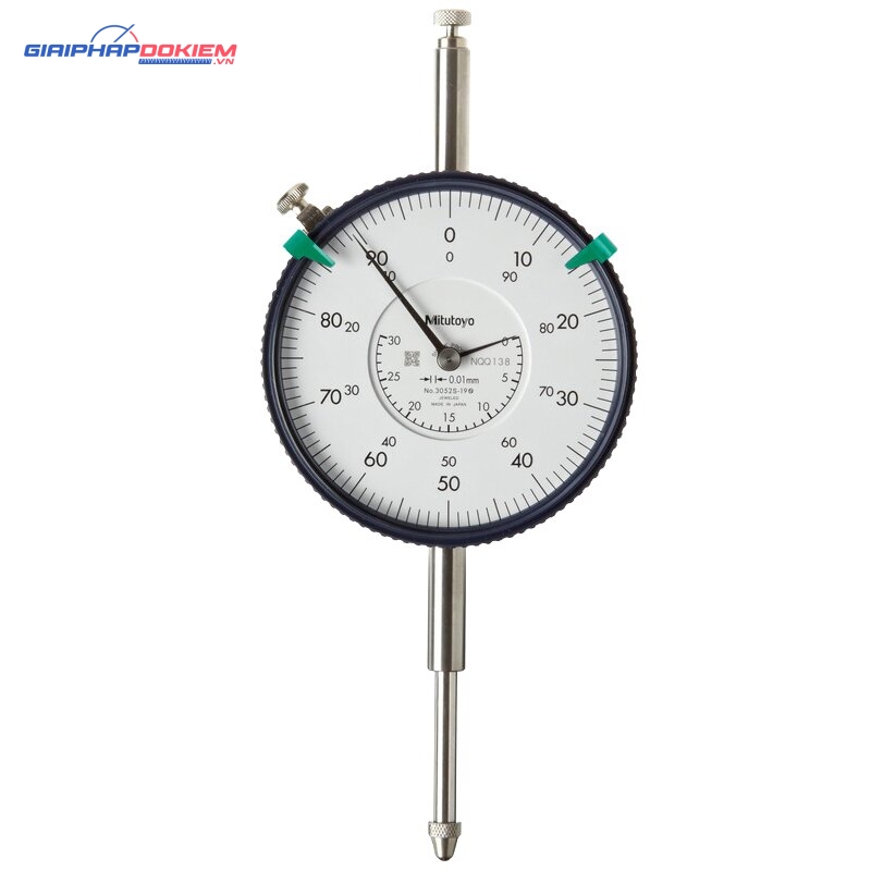 Đồng Hồ So Cơ Khí Mặt Lớn, Dial Indicator, Lug Back 30mm, 0,01mm, Shockp., Coax. Rev. Count Mitutoyo 3052S-19 5 Đồng Hồ So Cơ Khí Mặt Lớn, Dial Indicator, Lug Back 30mm, 0,01mm, Shockp., Coax. Rev. Count Mitutoyo 3052S-19