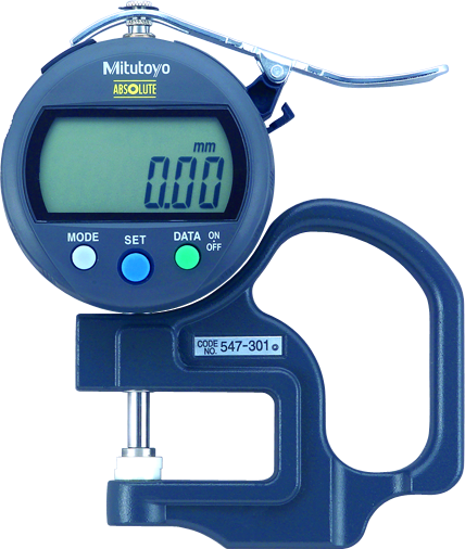 Đồng hồ đo độ dày điện tử, 0-10mm, , 0,01mm Mitutoyo 547-301 6 dong ho so dien tu do day 547 301