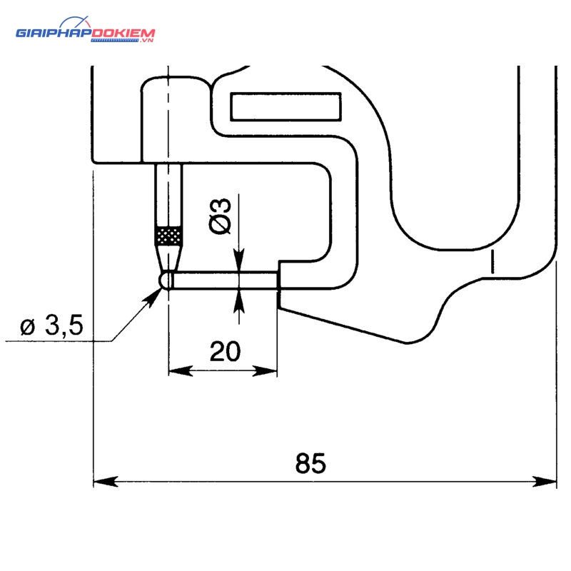 Đồng hồ đo độ dày điện tử, 0-10mm, 0,01mm Mitutoyo 547-360 5 Đồng hồ đo độ dày điện tử, 0-10mm, 0,01mm Mitutoyo 547-360