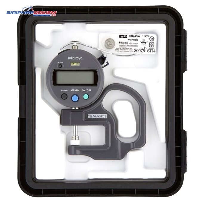 Đồng hồ đo độ dày điện tử, 0-0,4", 0,0005" Mitutoyo 547-300S 4 Đồng hồ đo độ dày điện tử, 0-0,4", 0,0005" Mitutoyo 547-300S