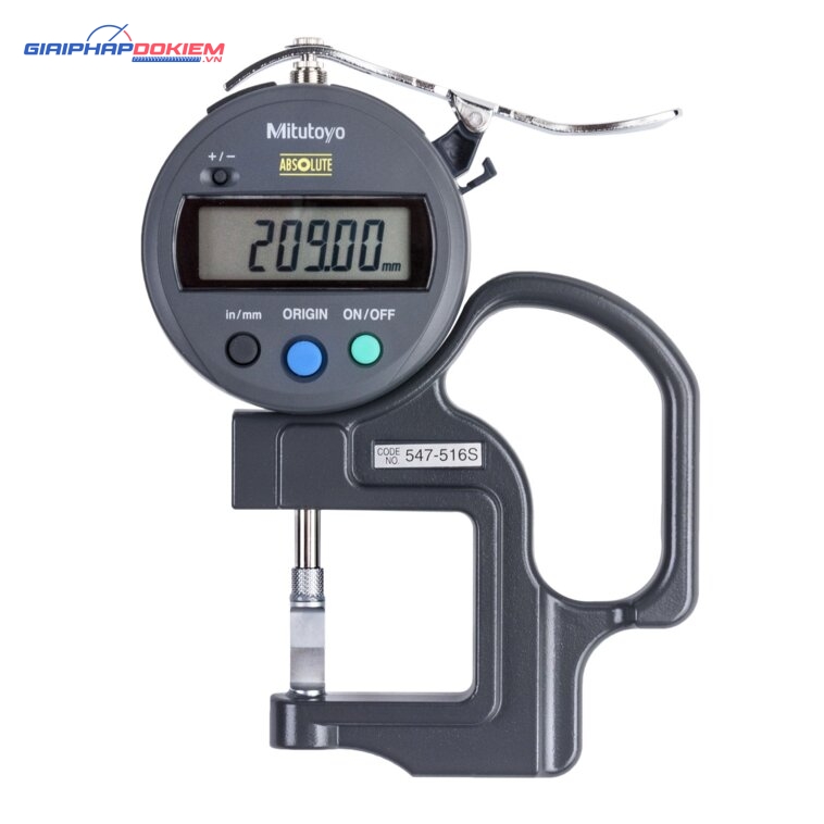 Đồng hồ đo độ dày điện tử, 0-0,47", 0,0005 Mitutoyo 547-516S 2 Đồng hồ đo độ dày điện tử, 0-0,47", 0,0005 Mitutoyo 547-516S