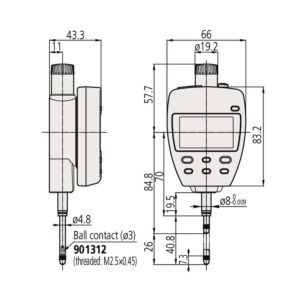 Đồng Hồ So Điện Tử Nguồn Điện Cấp Ngoài, Digital Indicator ID-F, BS AC-Adapter 50,8mm, 0,001mm Mitutoyo 543-557E 6 Đồng Hồ So Điện Tử Nguồn Điện Cấp Ngoài, Digital Indicator ID-F, BS AC-Adapter 50,8mm, 0,001mm Mitutoyo 543-557E