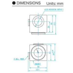 Dụng cụ sét zero trục Z đồng hồ Niigata Seiki DTP-50M 3 Dụng cụ sét zero trục Z đồng hồ Niigata Seiki DTP-50M