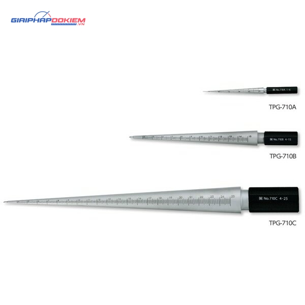 Dưỡng đo đường kính lỗ 1-6mm Niigataseiki trục côn đo lỗ tròn, Niigata Seiki TPG-710A 1 Dưỡng đo đường kính lỗ 1-6mm Niigataseiki trục côn đo lỗ tròn, Niigata Seiki TPG-710A