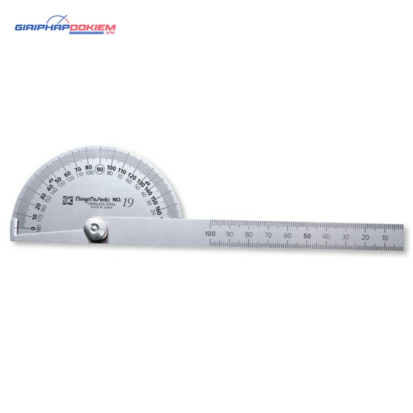 Dưỡng đo góc bán nguyệt 0-180º Niigataseiki PRT-19S 3 Dưỡng đo góc bán nguyệt 0-180º Niigataseiki PRT-19S