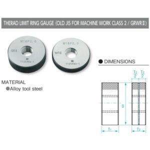 Dưỡng đo ren ngoài M12x1.0-GRWR II, Niigata Seiki GRWR2-1210