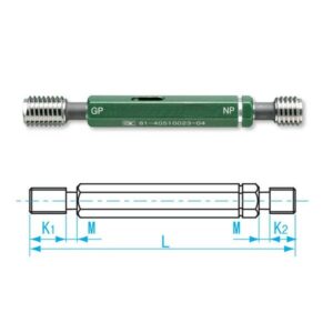 Dưỡng đo ren trong M12x1.0-GPNP-6H, Niigata Seiki GPNP-1210I