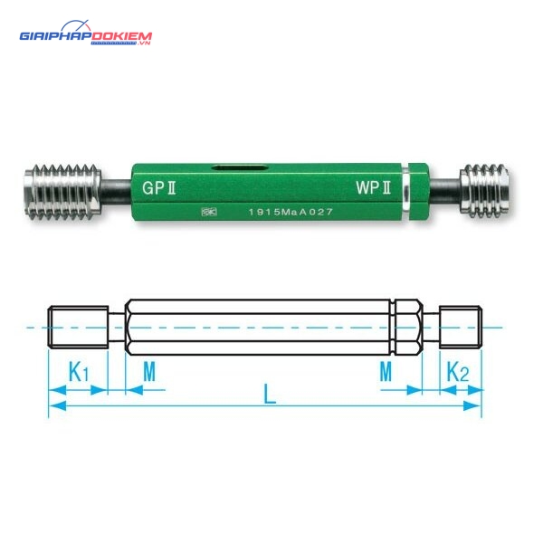 Dưỡng đo ren trong M10x1.25-GPWP II, Niigata Seiki GPWP2-10125 3 Dưỡng đo ren trong M10x1.25-GPWP II, Niigata Seiki GPWP2-10125