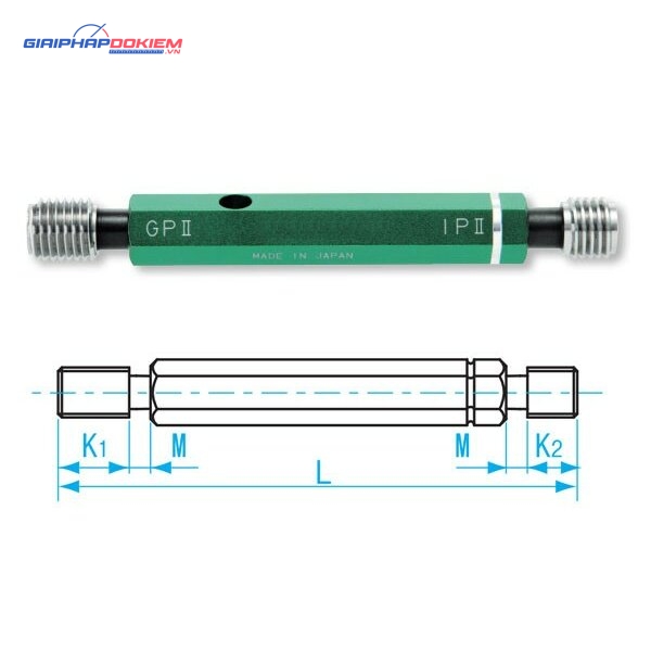 Dưỡng đo ren trong M10x1.0-GPIP II, Niigata Seiki GPIP2-1015 3 Dưỡng đo ren trong M10x1.0-GPIP II, Niigata Seiki GPIP2-1015