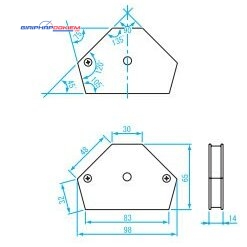 Khung cố định góc hàn 30°, 45°, 60°, 75°, Niigata Seiki 90° Niigata Seiki MGW-90 4 Khung cố định góc hàn 30°, 45°, 60°, 75°, Niigata Seiki 90° Niigata Seiki MGW-90