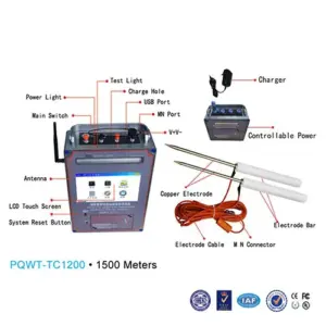 Máy dò nước ngầm PQWT-TC1200 8 Máy dò nước ngầm PQWT-TC1200