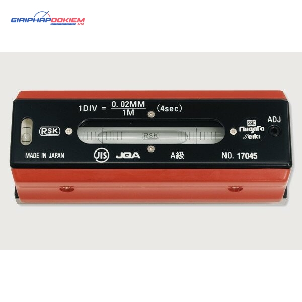 Nivo thanh 300mm (JIS) độ nhạy 0,02mm/m Niigata Seiki RSK, Niigata Seiki FLA-300002 2 Nivo thanh 300mm (JIS) độ nhạy 0,02mm/m Niigata Seiki RSK, Niigata Seiki FLA-300002