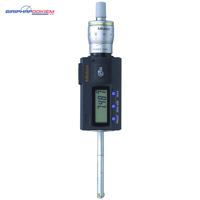 Panme Đo Lỗ 3 Chấu Điện Tử Metric, 6-8mm, IP65, TIN Mitutoyo 468-161 6 Panme Đo Lỗ 3 Chấu Điện Tử Metric, 6-8mm, IP65, TIN Mitutoyo 468-161