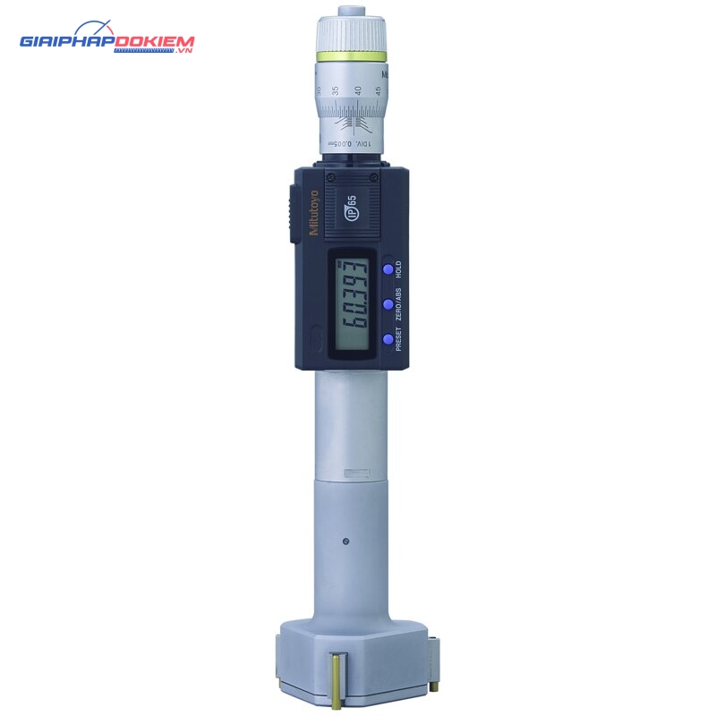 Panme Đo Lỗ 3 Chấu Điện Tử Metric, 50-63mm, IP65, TIN Mitutoyo 468-170 6 Panme Đo Lỗ 3 Chấu Điện Tử Metric, 50-63mm, IP65, TIN Mitutoyo 468-170