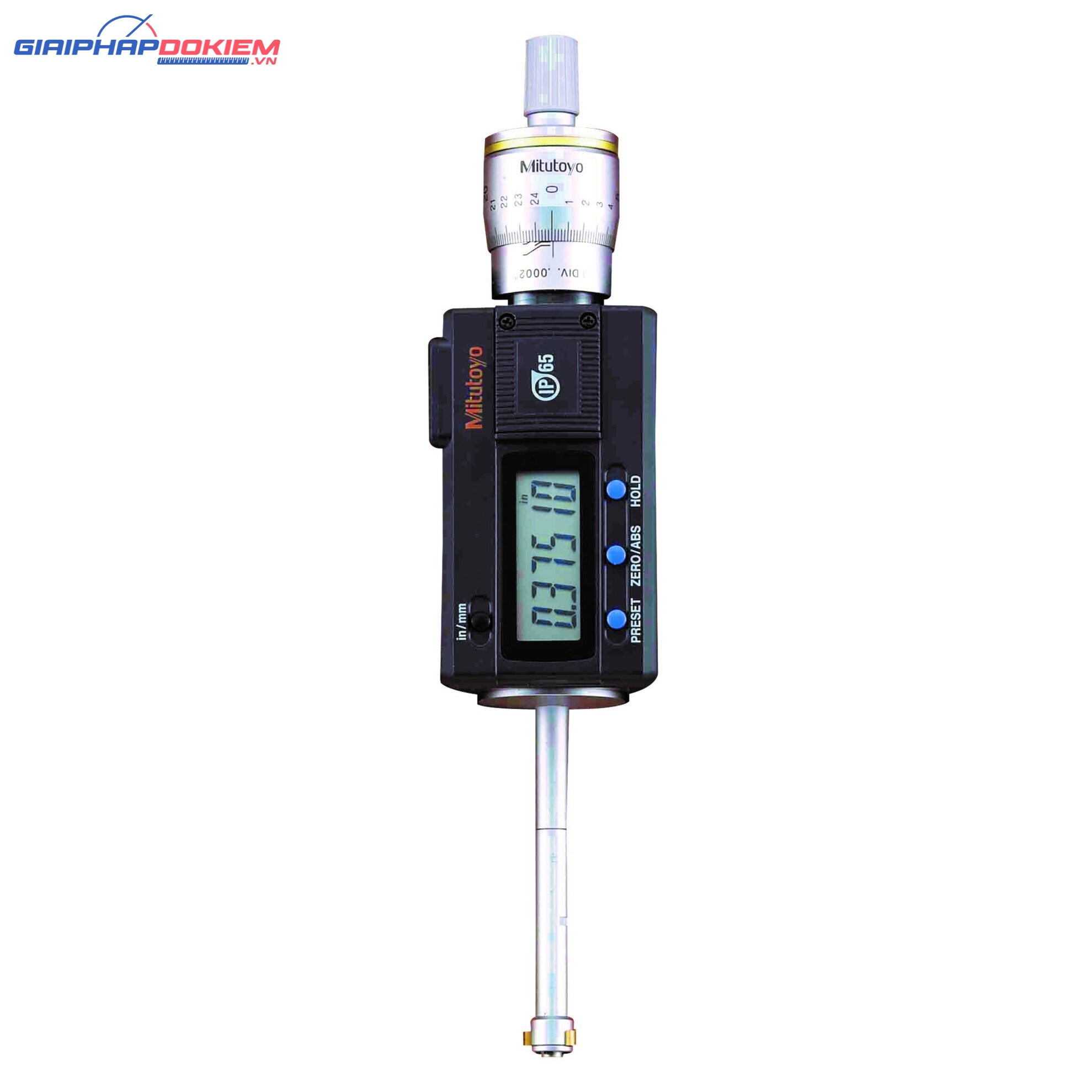 Panme Đo Lỗ 3 Chấu Điện Tử Metric, 0,275-0,35", IP65, TIN Mitutoyo 468-261 6 Panme Đo Lỗ 3 Chấu Điện Tử Metric, 0,275-0,35", IP65, TIN Mitutoyo 468-261