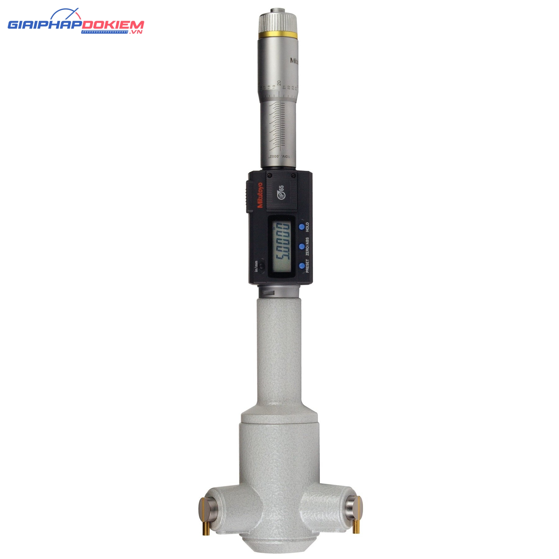 Panme Đo Lỗ 3 Chấu Điện Tử Metric/Metric, 4-5", IP65, TIN Mitutoyo 468-274 5 Panme Đo Lỗ 3 Chấu Điện Tử Metric/Metric, 4-5", IP65, TIN Mitutoyo 468-274