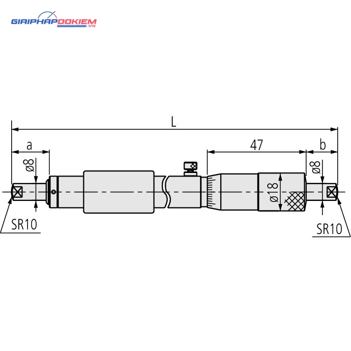 Panme Đo Trong Dạng Thanh Nối Cơ Khí 125-150mm Mitutoyo 133-146 4 Panme Đo Trong Dạng Thanh Nối Cơ Khí 125-150mm Mitutoyo 133-146