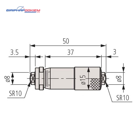 Panme Đo Trong Dạng Thanh Nối Cơ Khí 50-75mm Mitutoyo 133-143 5 Panme Đo Trong Dạng Thanh Nối Cơ Khí 50-75mm Mitutoyo 133-143