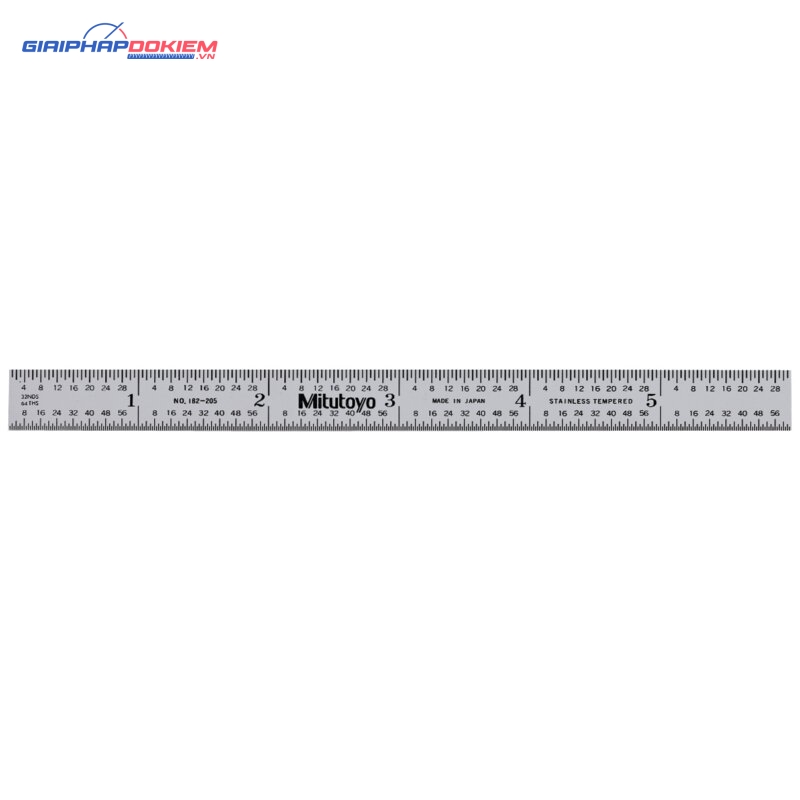 Thước Lá Thép 150mm/6", Metric/Inch Mitutoyo 182-205 3 Thước Lá Thép 150mm/6", Metric/Inch Mitutoyo 182-205