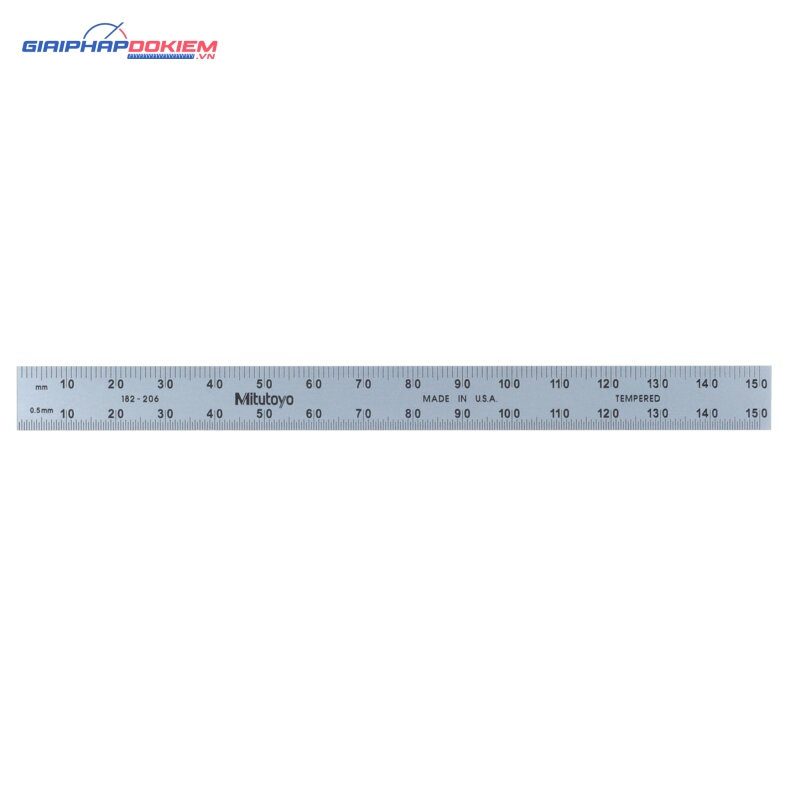 Thước Lá Thép 150mm/6", Metric/Inch Mitutoyo 182-206 3 Thước Lá Thép 150mm/6", Metric/Inch Mitutoyo 182-206