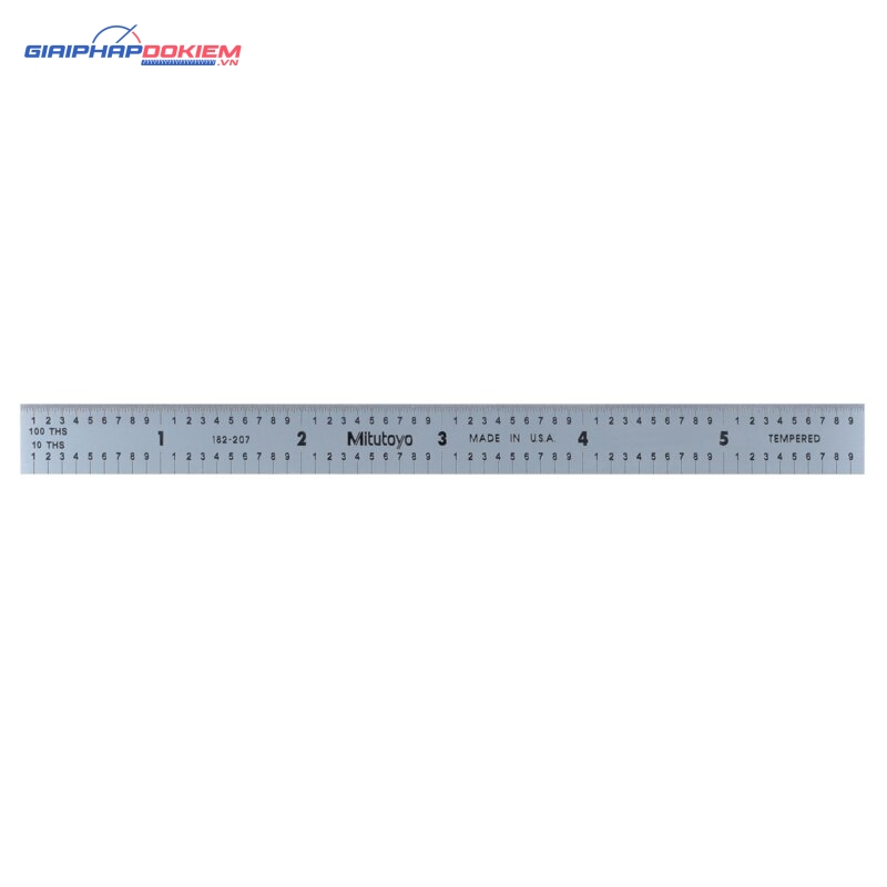 Thước Lá Thép 150mm/6", Metric/Inch Mitutoyo 182-207 3 Thước Lá Thép 150mm/6", Metric/Inch Mitutoyo 182-207