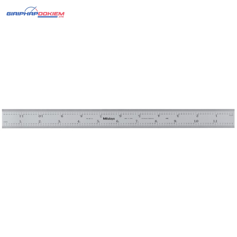 Thước Lá Thép 12" Inch Mitutoyo 182-121 3 Thước Lá Thép 12" Inch Mitutoyo 182-121
