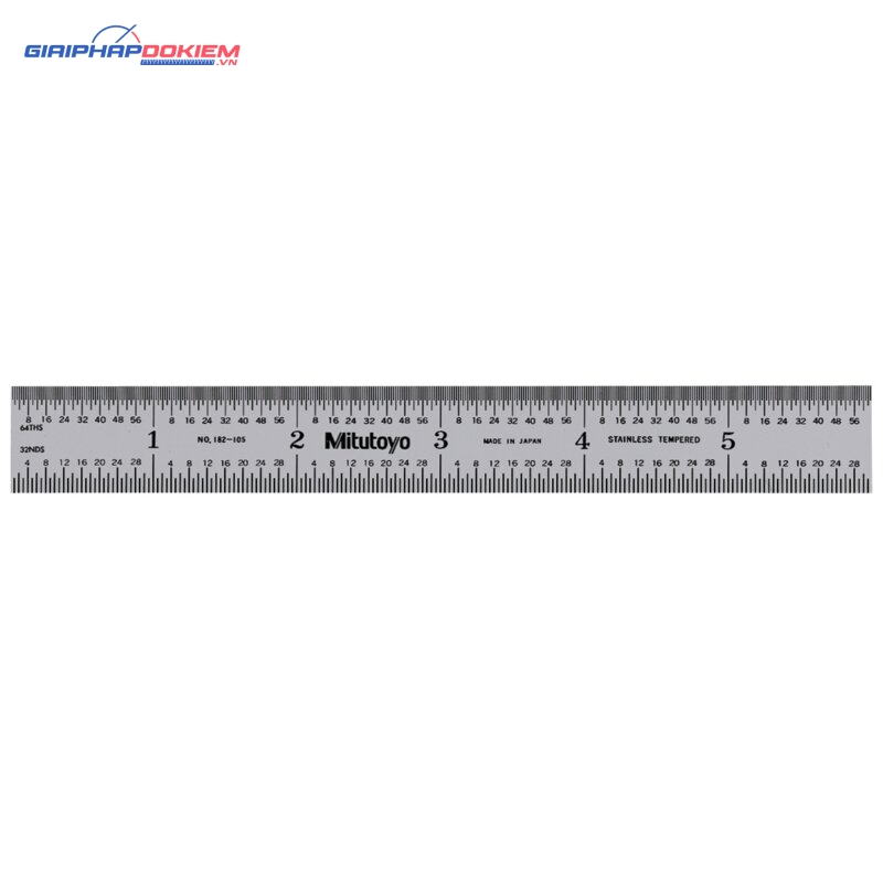 Thước Lá Thép 150mm/6", Metric/Inch Mitutoyo 182-105 3 Thước Lá Thép 150mm/6", Metric/Inch Mitutoyo 182-105