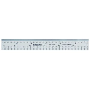 Thước Lá Thép 150mm/6", Metric/Inch Mitutoyo 182-107