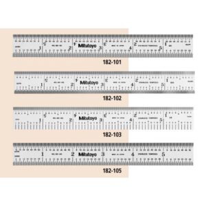 Thước Lá Thép 12" Inch Mitutoyo 182-121 5 Thước Lá Thép 12