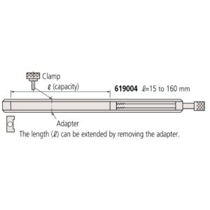 Thanh gá kẹp căn mẫu 15-160mm Mitutoyo 619004 5 Thanh gá kẹp căn mẫu 15-160mm Mitutoyo 619004