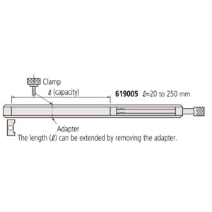 Thanh gá kẹp căn mẫu 20-250mm Mitutoyo 619005 5 Thanh gá kẹp căn mẫu 20-250mm Mitutoyo 619005