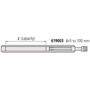 Thanh gá kẹp căn mẫu 5-100mm Mitutoyo 619003 5 Thanh gá kẹp căn mẫu 5-100mm Mitutoyo 619003