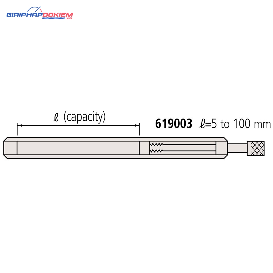 Thanh gá kẹp căn mẫu 5-100mm Mitutoyo 619003 4 Thanh gá kẹp căn mẫu 5-100mm Mitutoyo 619003