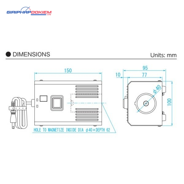 Thiết bị tạo từ-Khử từ Mini Niigata Seiki MT-G 6 Thiết bị tạo từ-Khử từ Mini Niigata Seiki MT-G