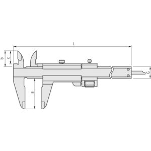 Thước Cặp Cơ Khí Có Chỉnh Tinh, 0-7"/0.001" Mitutoyo 532-120 5 Thước Cặp Cơ Khí Có Chỉnh Tinh, 0-7