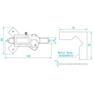 Thước đo mối hàn điện tử 0-4mm Niigataseiki GDCS-20WG 5 Thước đo mối hàn điện tử 0-4mm Niigataseiki GDCS-20WG