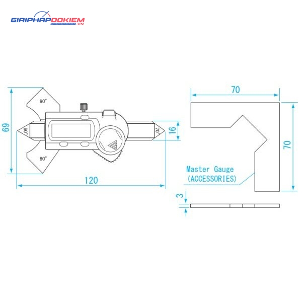 Thước đo mối hàn điện tử 0-4mm Niigataseiki GDCS-20WG 4 Thước đo mối hàn điện tử 0-4mm Niigataseiki GDCS-20WG
