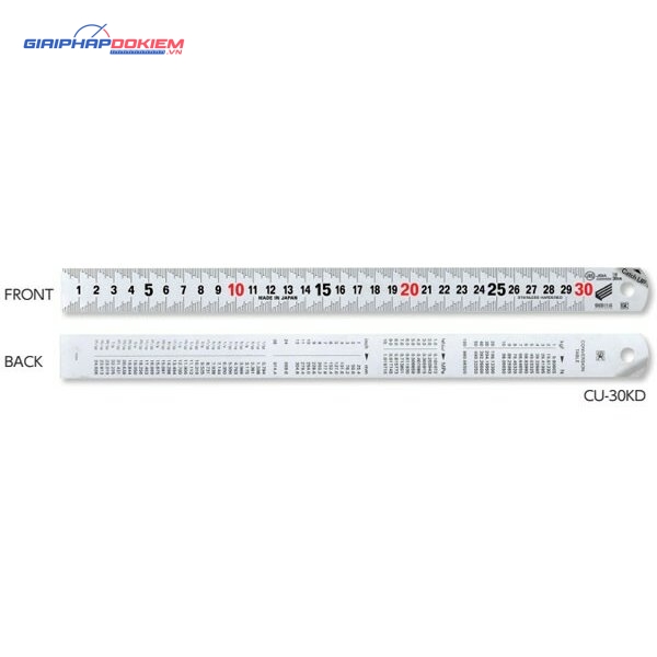 Thước lá dài 300mm Catch up, Niigata Seiki bề mặt phủ Satin Niigata Seiki CU-30KD 4 Thước lá dài 300mm Catch up, Niigata Seiki bề mặt phủ Satin Niigata Seiki CU-30KD