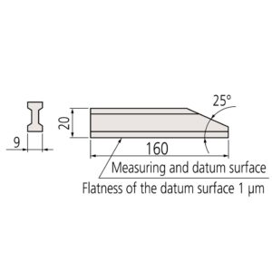 Vấu kẹp phẳng cho căn mẫu 160mm Mitutoyo 619018 5 Vấu kẹp phẳng cho căn mẫu 160mm Mitutoyo 619018