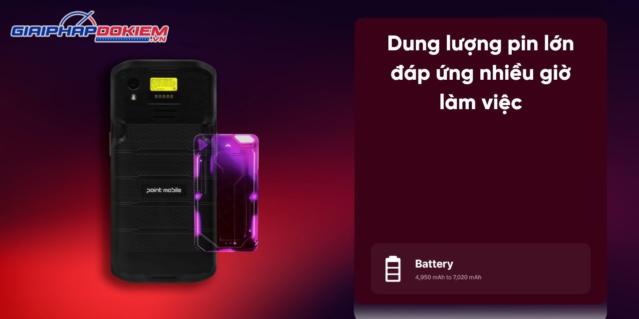 Máy đọc mã vạch POINT MOBILE PM84 (STD battery 4950mAh) 15 giaiphapdokiem vn 44