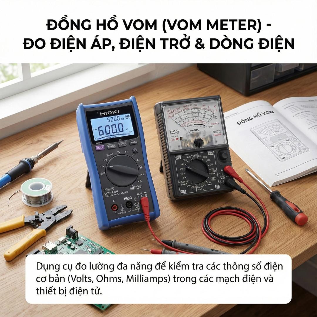 Chức Năng Của Đồng Hồ VOM Là Gì? Ứng Dụng Thực Tế 11 Chức năng của đồng hồ VOM