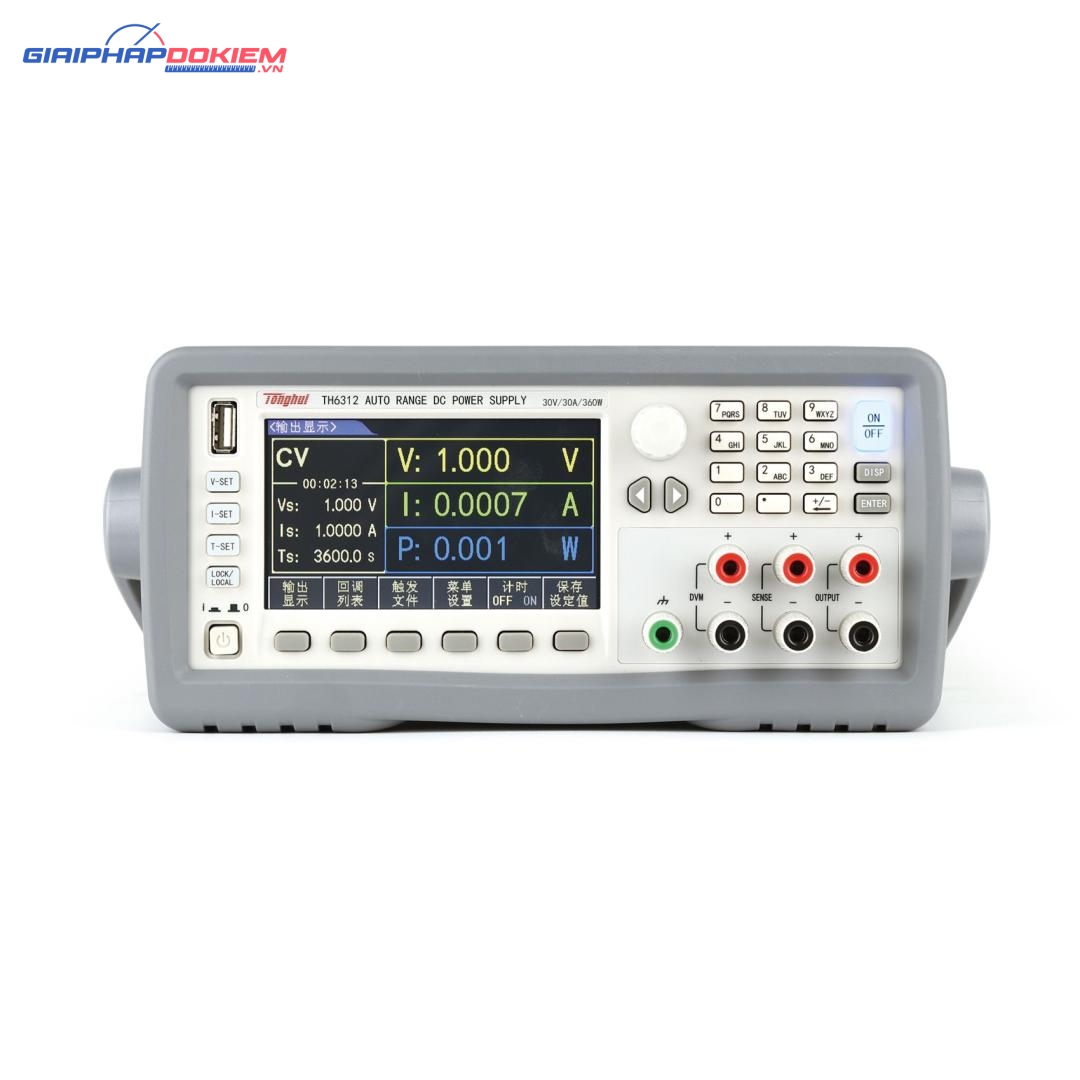 Bộ nguồn DC lập trình phạm vi rộng Tonghui TH6312 3 Bộ nguồn DC lập trình phạm vi rộng Tonghui TH6312