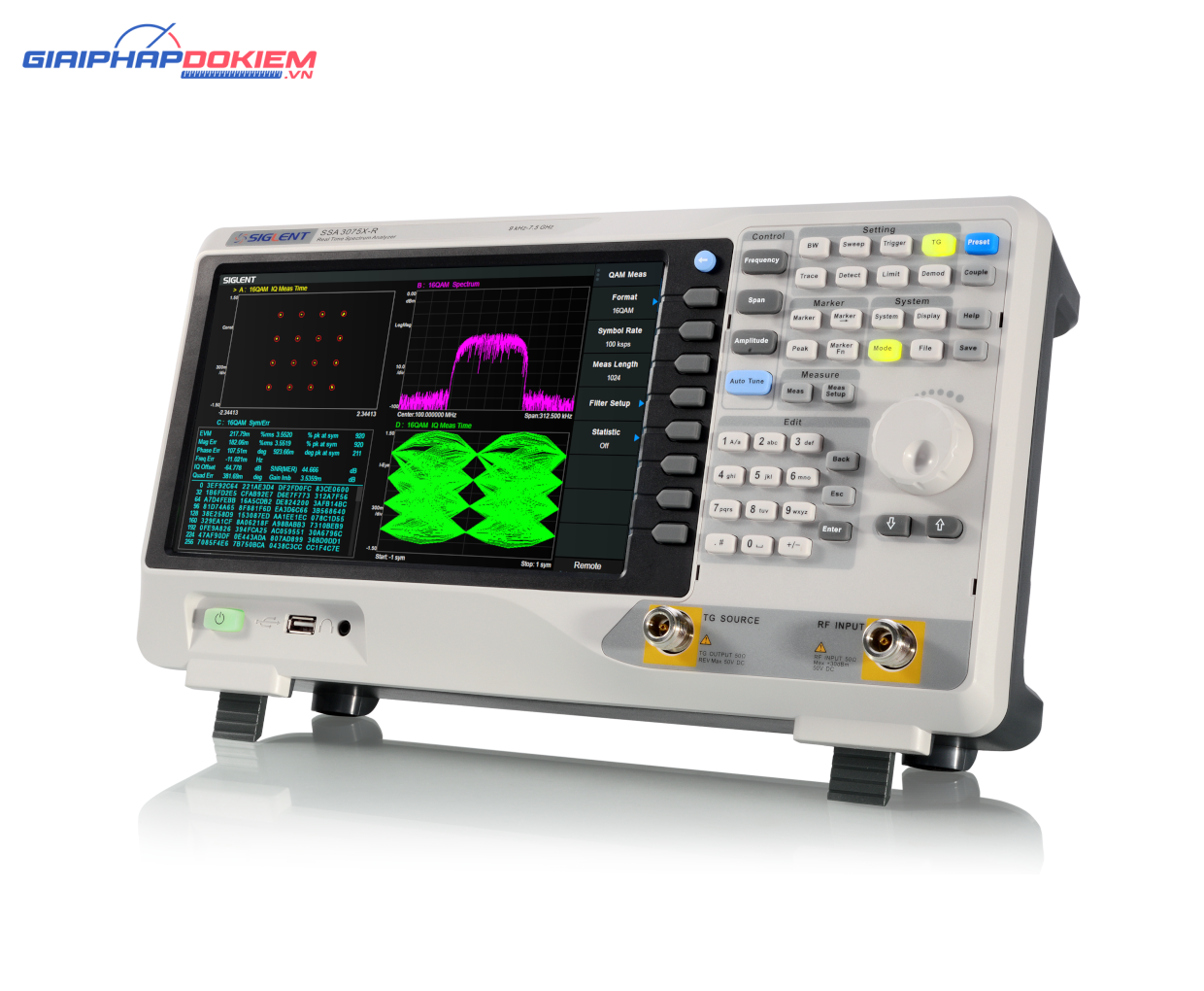 Máy phân tích phổ Real-Time Siglent SSA3075X-R 7.5GHz 8 Máy phân tích phổ Real-Time Siglent SSA3075X-R 7.5GHz