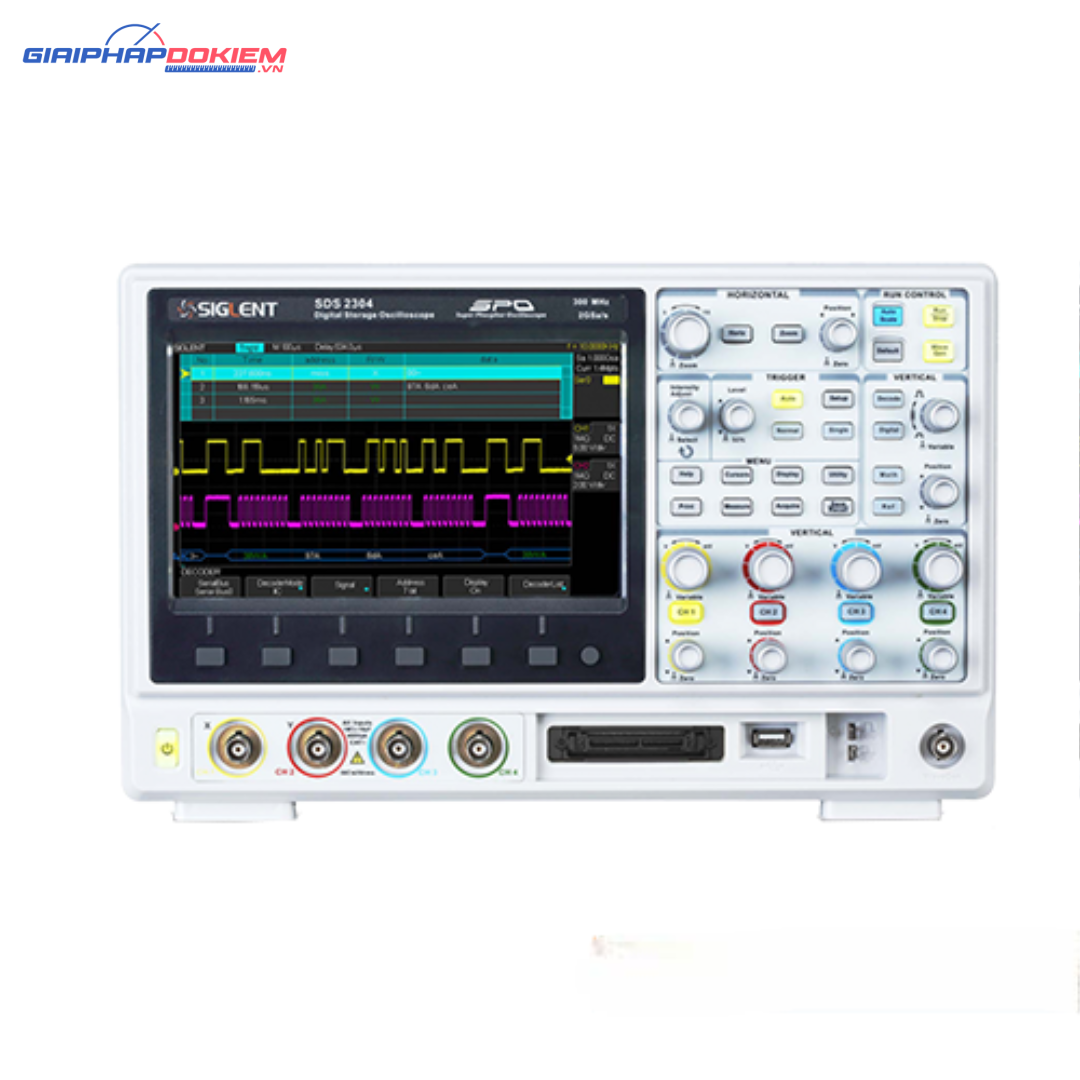 Máy hiện sóng, Oscilloscope Siglent SDS2104 100 MHz, 4 CH 2 Máy hiện sóng, Oscilloscope Siglent SDS2104 100 MHz, 4 CH