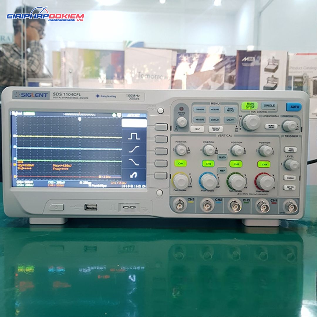 Máy hiện sóng, Oscilloscope Siglent SDS1204CFL, 200 MHz, 4 CH 4 Máy hiện sóng, Oscilloscope Siglent SDS1204CFL, 200 MHz, 4 CH
