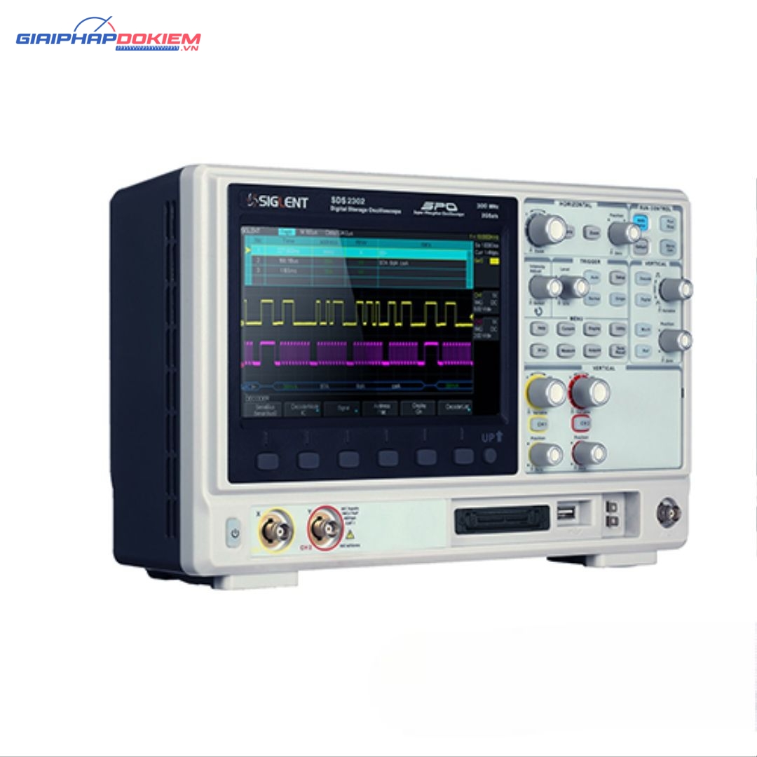 Máy hiện sóng, Oscilloscope Siglent SDS2302 300 MHz, 2 CH 2 Máy hiện sóng, Oscilloscope Siglent SDS2302 300 MHz, 2 CH