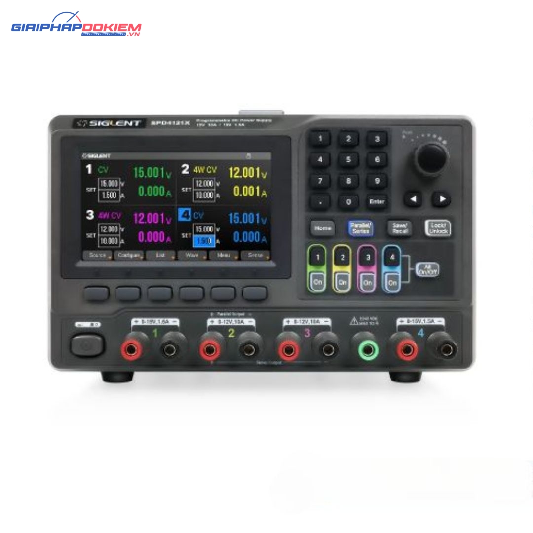 Bộ nguồn lập trình DC Siglent SPD4121X 4CH 9 Bộ nguồn lập trình DC Siglent SPD4121X