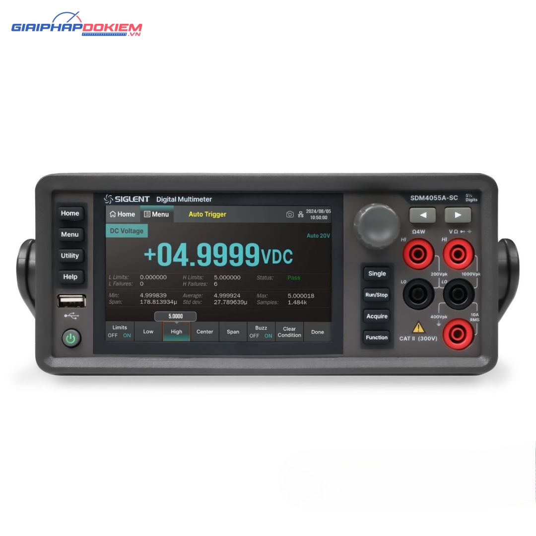 Đồng hồ vạn năng kỹ thuật số Siglent SDM4065A-SC 6 Đồng hồ vạn năng kỹ thuật số Siglent SDM4065A-SC
